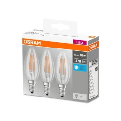 OSRAM LED-kerte E14 4 W filament 4.000 K 470 lm 3