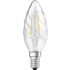 OSRAM LED-kertepære E14 2,5W 827, snoet