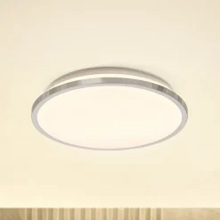 OSRAM LED-loftlampe BATHROOM, krom, Ø 30 cm, IP44, CCT