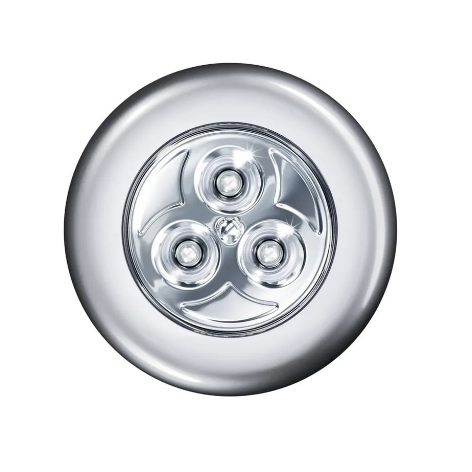 OSRAM LED-møbellampe DOT-IT-CLASSIC, sølv, batteri, dæmpbar