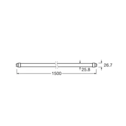 OSRAM LED-plantepære T8 18,3W rør Fluora 2,500K 150cm