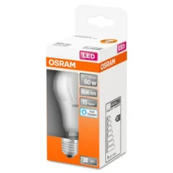 OSRAM LED-pære Classic A E27 8W 6.500K mat