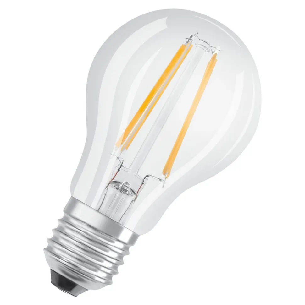OSRAM LED-pære E27 Classic fil. 840 6,5 W, klar, 3