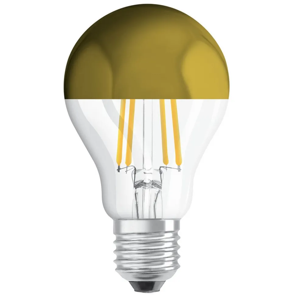 OSRAM LED-pære E27 Mirror guld 6,5W 2.700K