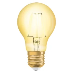OSRAM LED-pære E27 2,5W 1906 Classic A 2.400K guld