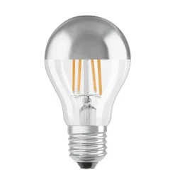 OSRAM LED-pære E27 6,5W Mirror sølv 2.700K