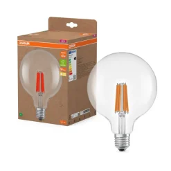 OSRAM LED-pære Globe G125 E27 7,2W Filament 2,700K