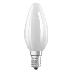 OSRAM LED-pære stearinlys mat E14 1,2W 2700K 255lm