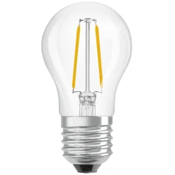 OSRAM LED-pære Tropfen P45, E27 1 W glødetråd 2.700 K