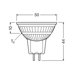 OSRAM LED-reflektorpære GU5.3 3.8W 827 36° 5-pak