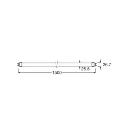 OSRAM LED-rørpære T8 18,3W Bio-Lumilux 965 150cm