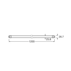 OSRAM LED-rørpære T8 15W Bio-Lumilux 965 120cm