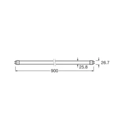 OSRAM LED-rørpære T8 10W Bio-Lumilux 965 90cm
