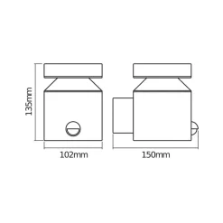 OSRAM LED-sensor-udendørs væglampe ENDURA STYLE CYLINDER, stål