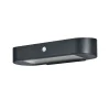 OSRAM LED-sensor-væglampe ENDURA STYLE SOLAR OVAL 34 cm 830