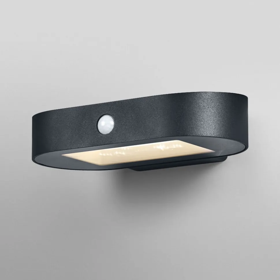 OSRAM LED-sensor-væglampe ENDURA STYLE SOLAR OVAL 20 cm 830