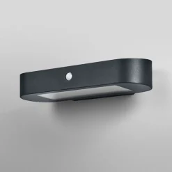 OSRAM LED-sensor-væglampe ENDURA STYLE SOLAR OVAL 34 cm 840