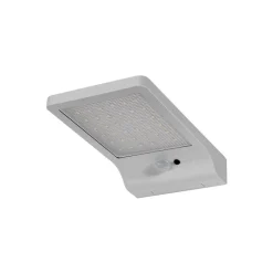 OSRAM LED-solcelle-udendørs væglampe DOORLED, sølv Sensor IP44