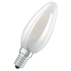 OSRAM LED-stearinlys E14 Classic B 4,2W 2.700K mat 3 stk