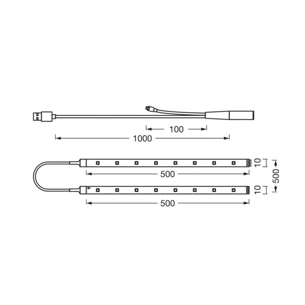 OSRAM LED-strip FLEX TV MOOD LIGHT, 150 cm, RGB, USB, 4 W