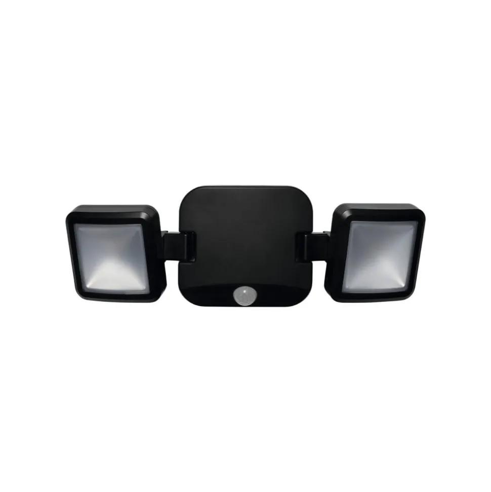 OSRAM LED-udendørs vægspot DOUBLE, sort 2 lyskilder, batteri