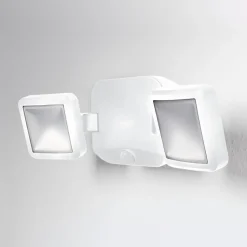 OSRAM LED-udendørs vægspot DOUBLE, 2 lyskilder, hvid, batteri
