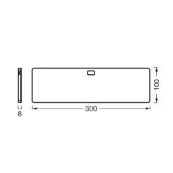 OSRAM LED-underskabsbelysning Panel 30 x 10 cm hvid CCT dæmpbar