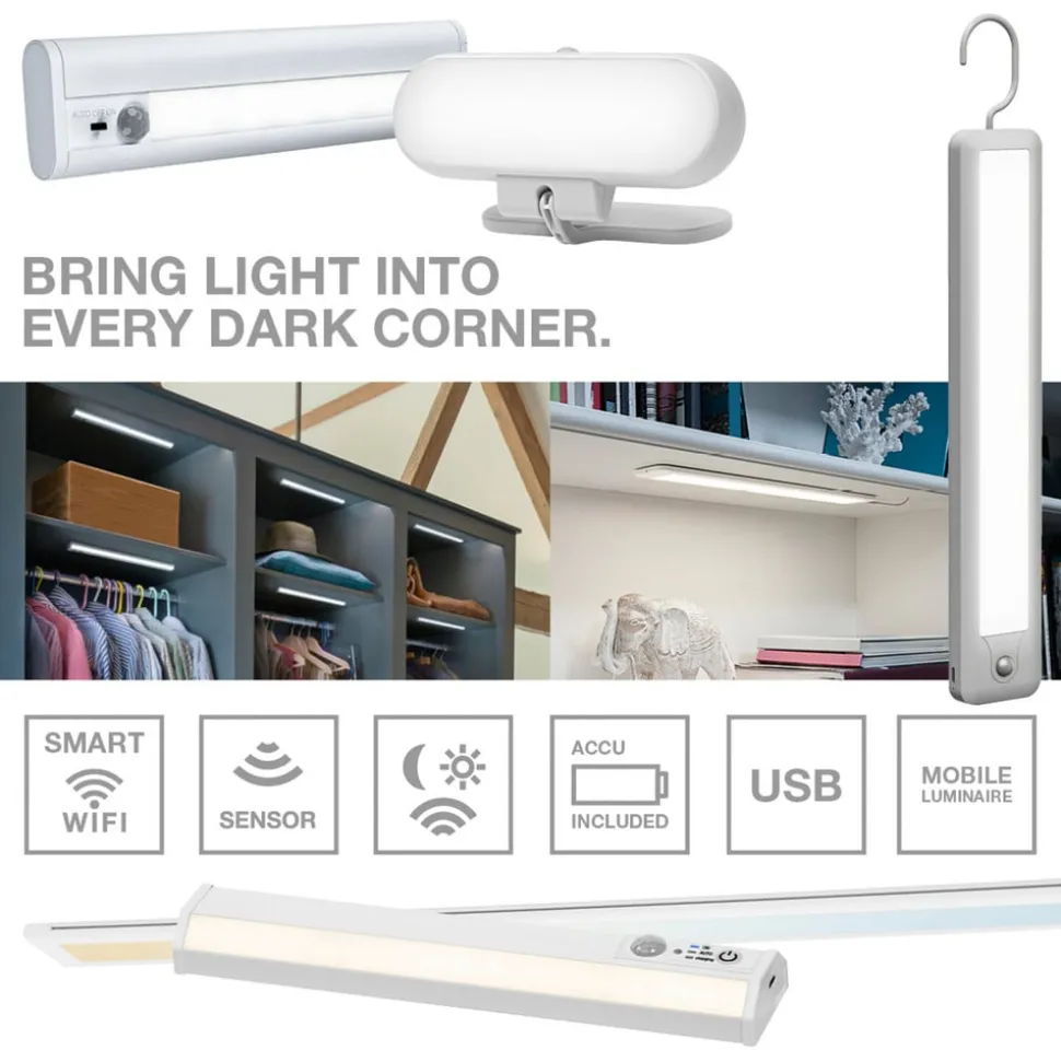 OSRAM LED-underskabsbelysning Linear Edge Sensor 30 cm sort CCT