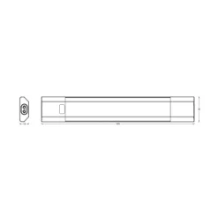 OSRAM LED-underskabsbelysning Linear Edge Sensor RGBW 50 cm sort