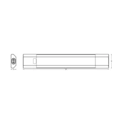 OSRAM LED-underskabsbelysning Linear Edge Sensor 30 cm hvid CCT