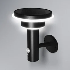 OSRAM LED-væglampe ENDURA STYLE SOLAR DOUBLE CIRCLE sort
