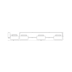 OSRAM LED-væglampe ORBIS FLAME, krom, 3 lyskilder, CCT, IP44