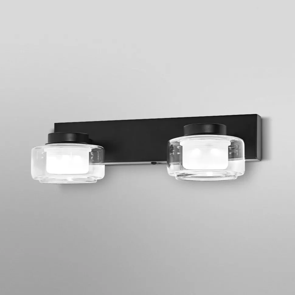 OSRAM LED-væglampe ORBIS FLAME, sort, 2 lyskilder, CCT IP44