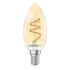 OSRAM LED Vintage B28 E14 3,5W 922 Spiral Filament guld dæmpbar