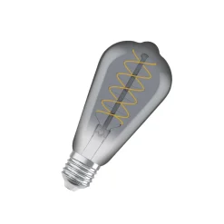 OSRAM LED Vintage 1906 Edison, grå, E27, 7,8 W, 818, dim.