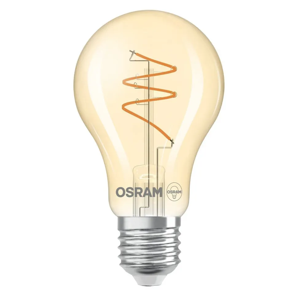OSRAM LED Vintage E27 4,9W 2.700K Spiral Filament gold dæmpbar