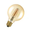 OSRAM LED Vintage 1906, G95, E27, 6,5 W, guld, 2.400 K, dim.