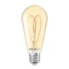 OSRAM LED Vintage ST64 E27 4,9W 922 Heart Filament guld dæmpbar