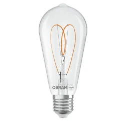 OSRAM LED Vintage ST64 E27 7,2W 927 Heart Filament clear dæmpbar