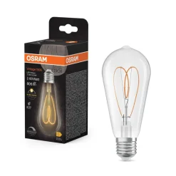 OSRAM LED Vintage ST64 E27 7,2W 927 Heart Filament clear dæmpbar
