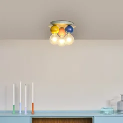 OSRAM loftlampe Decor Bubble, 3 lyskilder, stål, farvet, E27