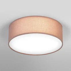 OSRAM loftlampe ORBIS PARIS, brun, Ø 30 cm, tekstil, E27