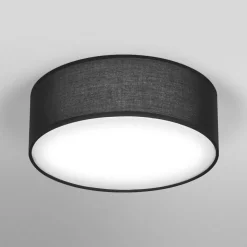 OSRAM loftlampe ORBIS PARIS, sort, Ø 30 cm tekstil E27
