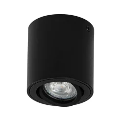 OSRAM loftspot ROUND, sort, Ø 8 cm, metal, GU10
