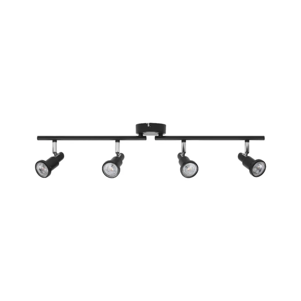 OSRAM loftspotter, sort 4 lyskilder Metal GU10-LED 927 dæmpbar