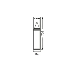 OSRAM SMART+ LED-solcellelampe ALPS, sort sensor IP44