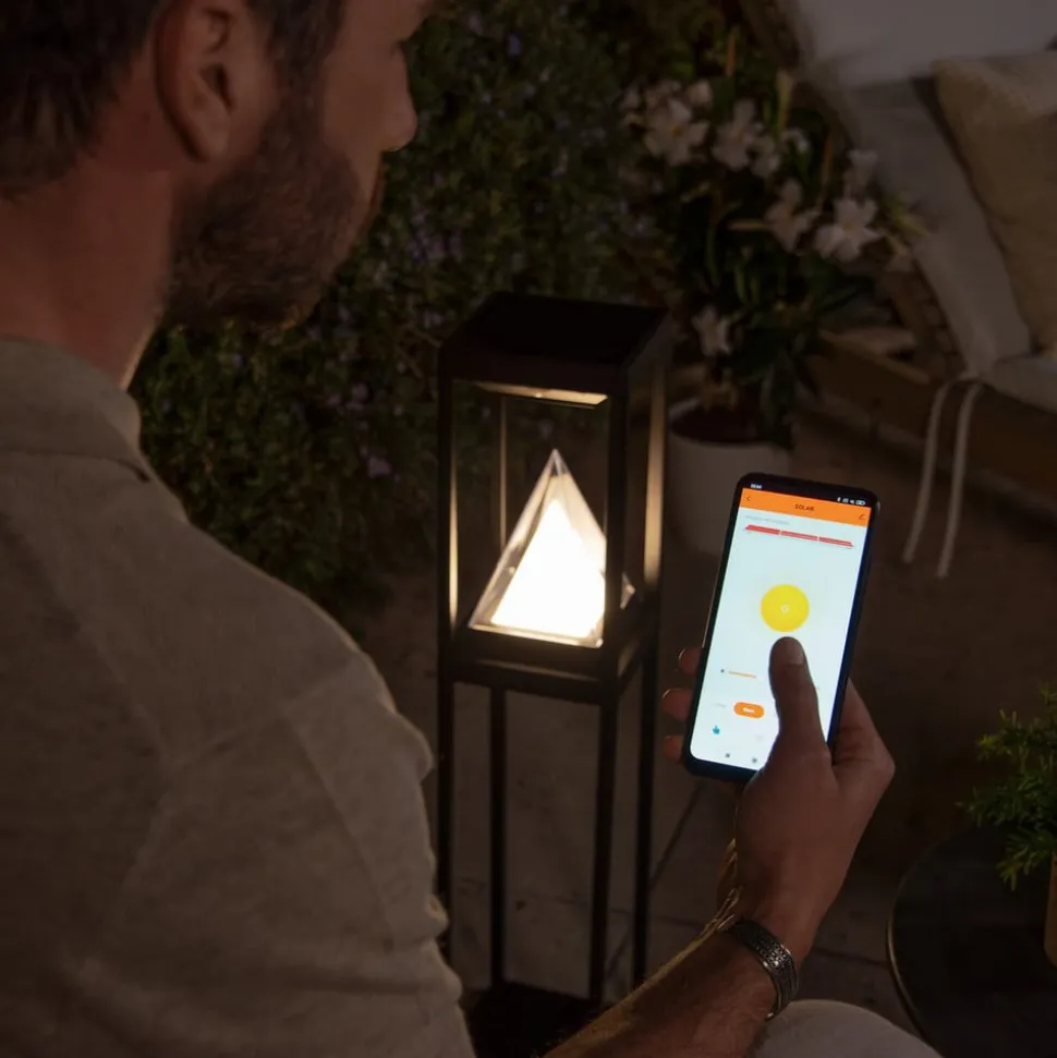 OSRAM SMART+ LED-solcellelampe ALPS, sort sensor IP44