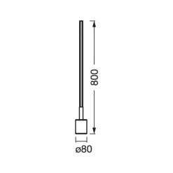 OSRAM SMART+ WiFi LED-gulvlampe CORNER SLIM, sort RGB CCT