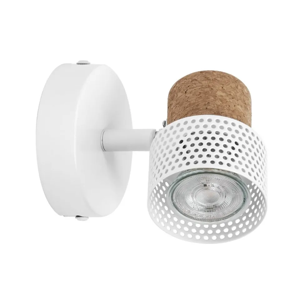 OSRAM vægspot CORK, hvid, 1 spot, GU10-LED, 927, dæmpbar