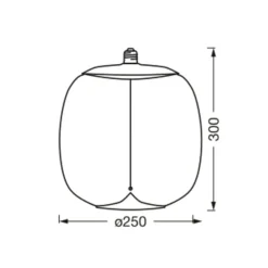 OSRAM Vintage 1906 Big Oval, ravgul, E27, 2.700 K, glødetråd